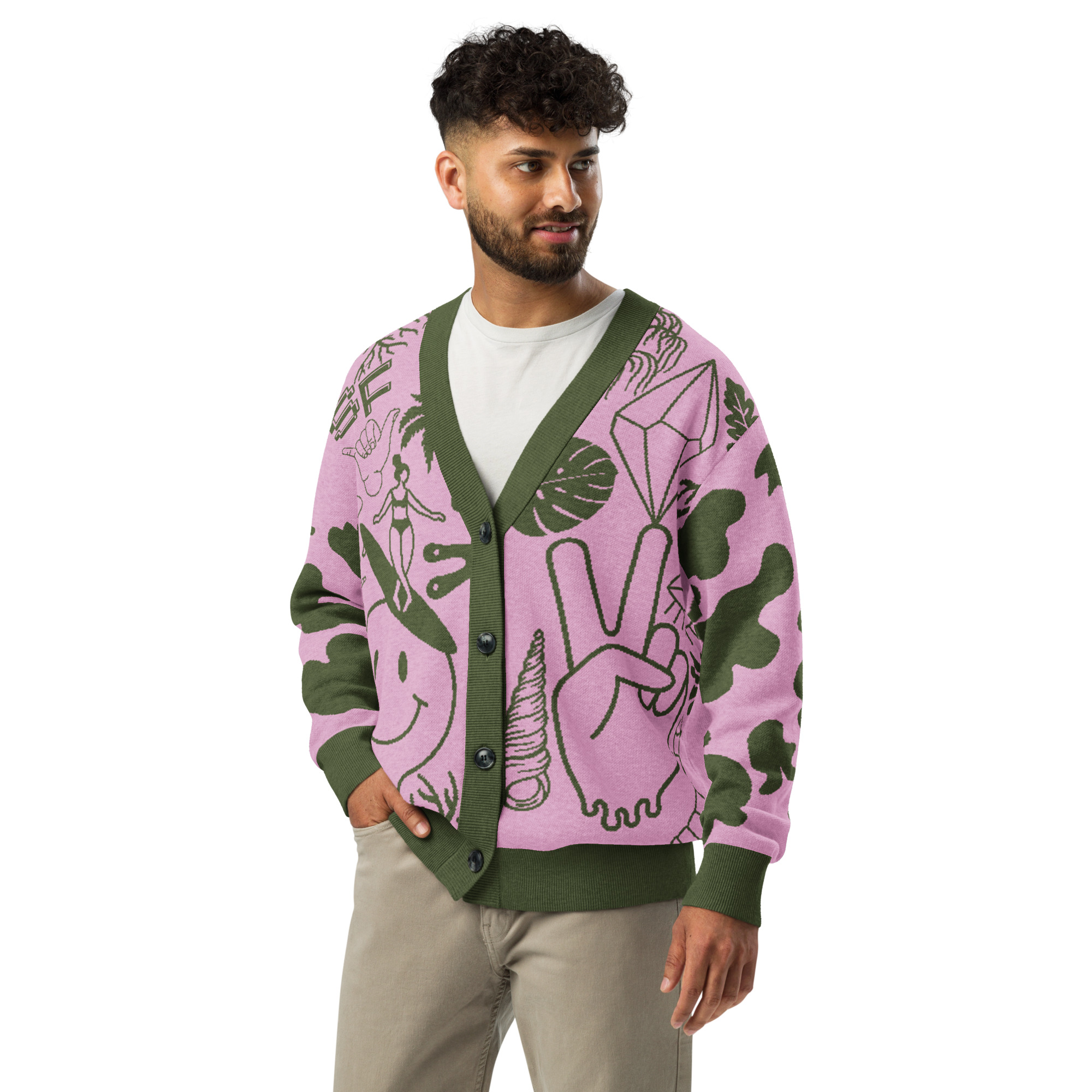 Clipart Cream Cardi Rosa - Image 5