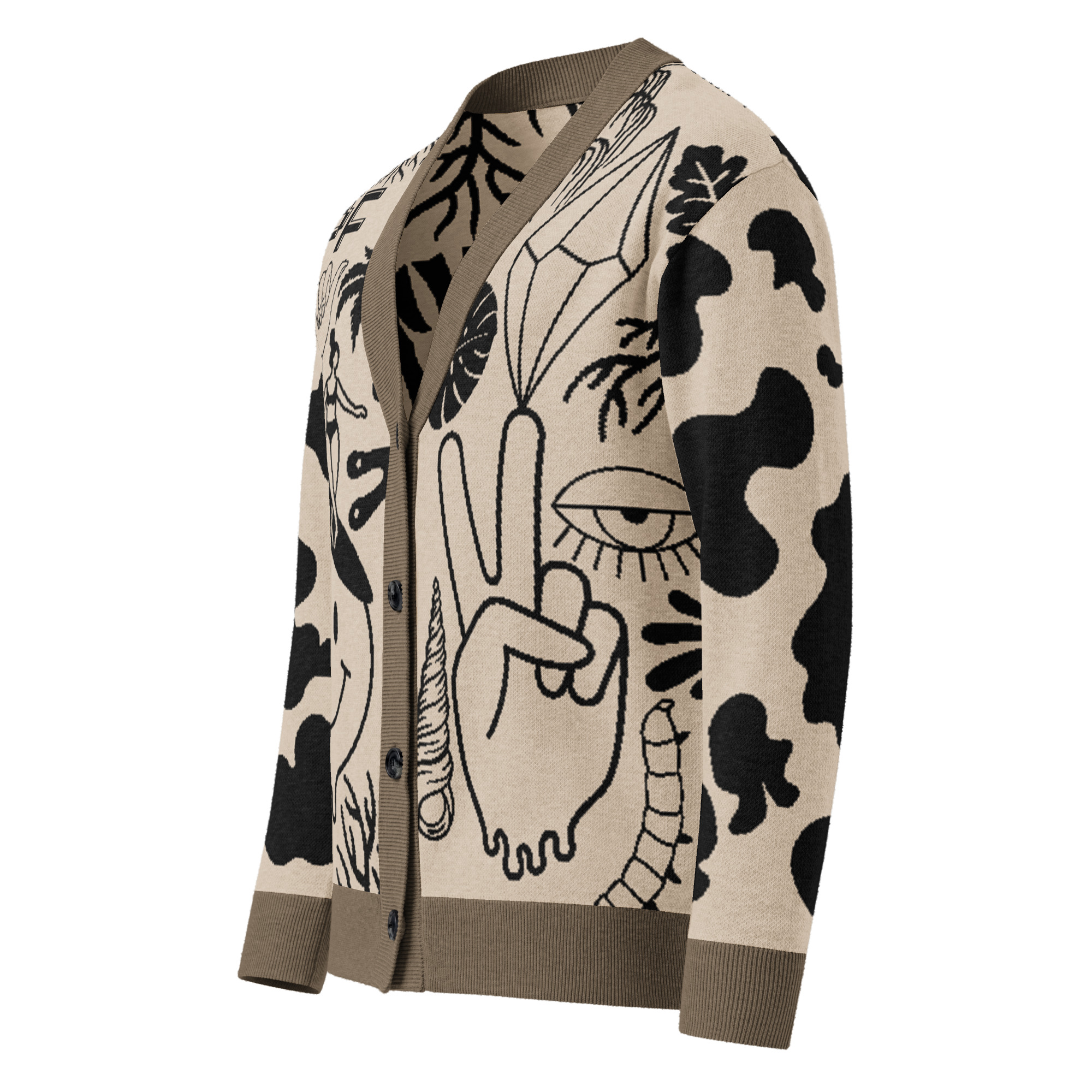 Clipart Cream Cardi Hazelnut - Image 3