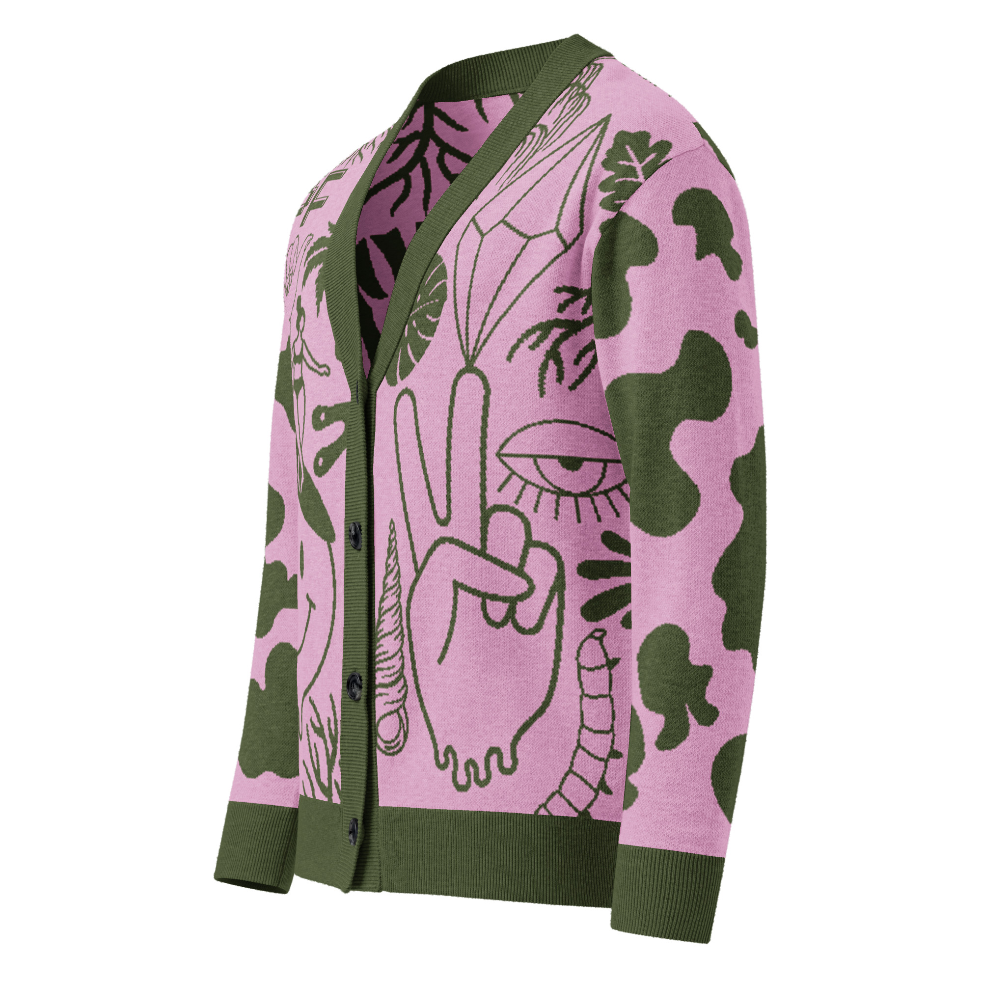 Clipart Cream Cardi Rosa - Image 3