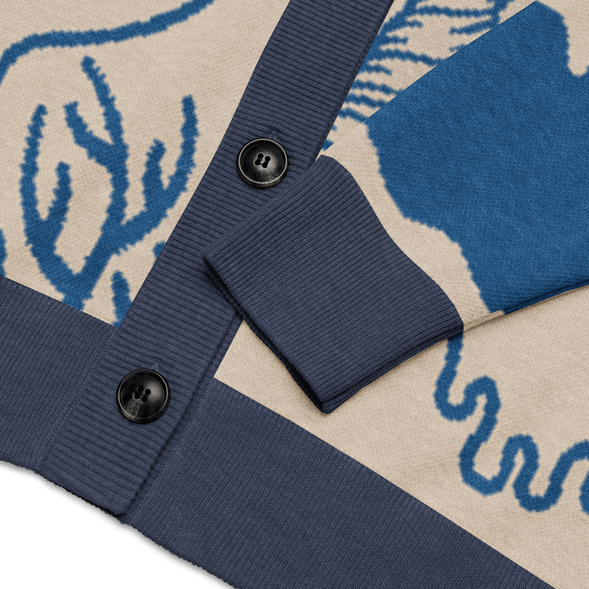 Clipart Cream Cardi Navy - Image 6