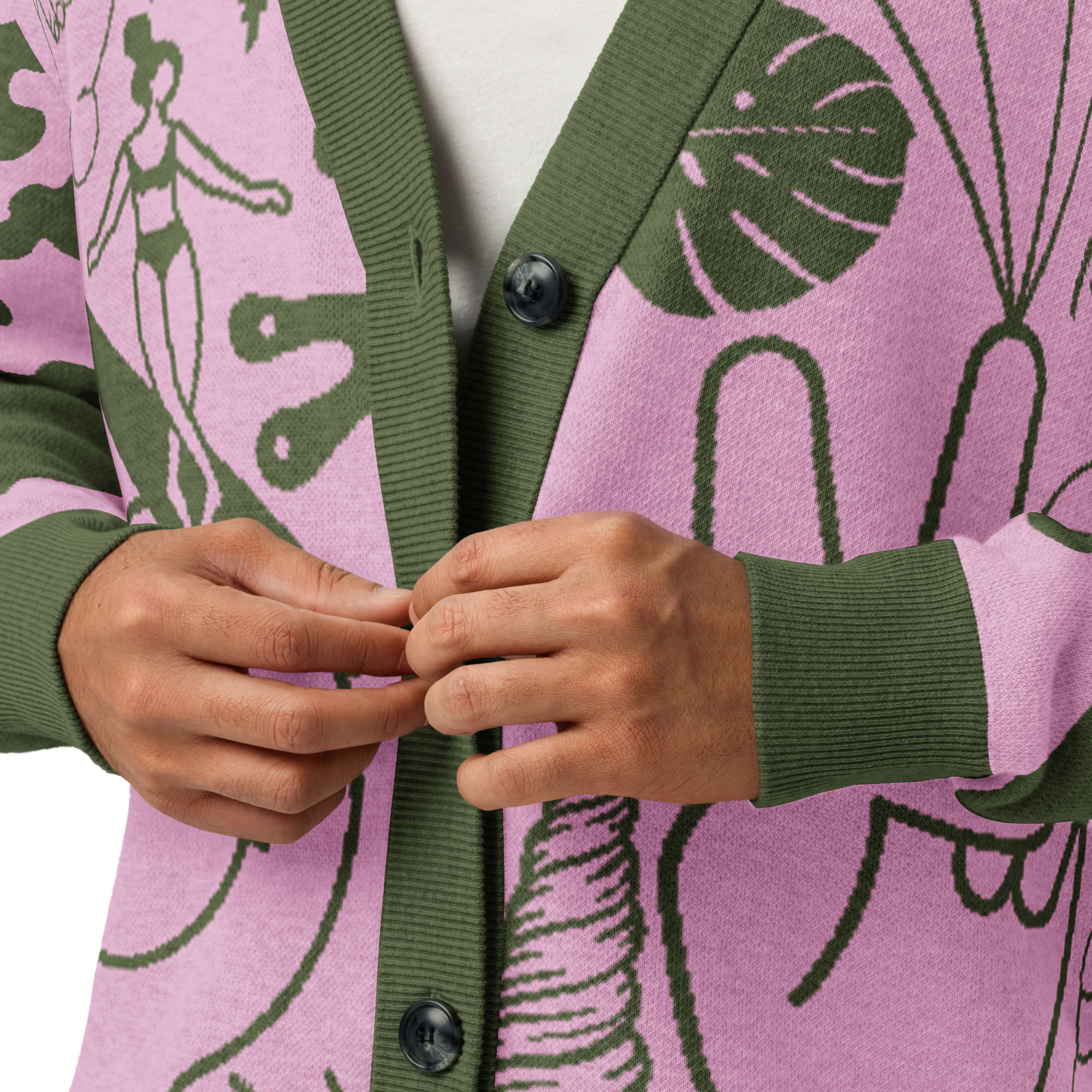 Clipart Cream Cardi Rosa - Image 6