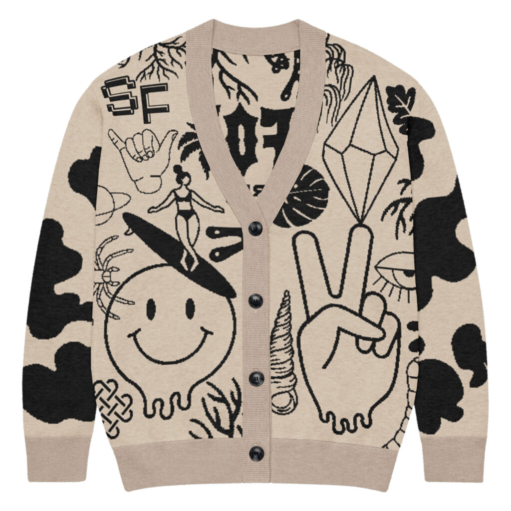 Clipart Cream Cardi